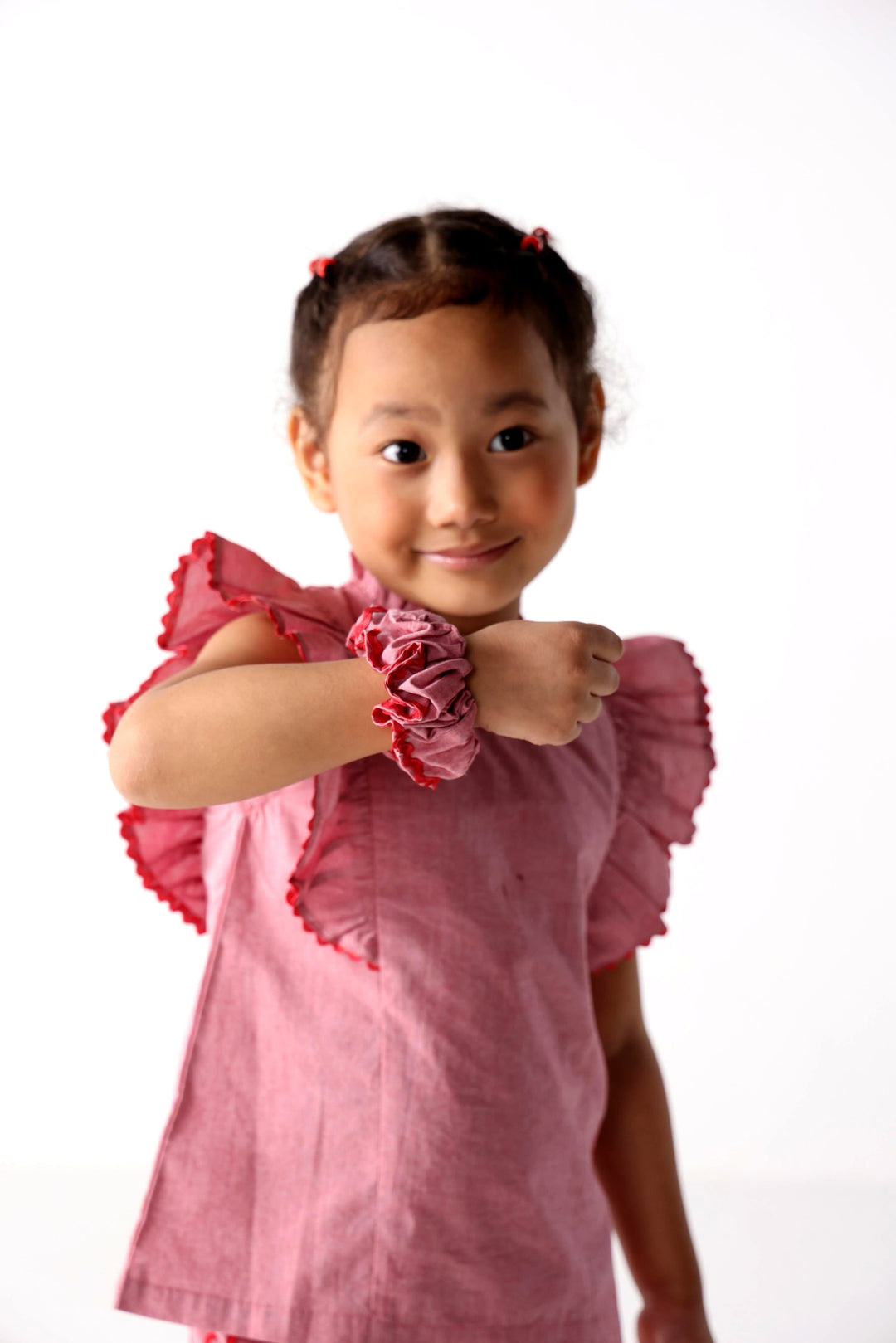 Scrunchy styled on model