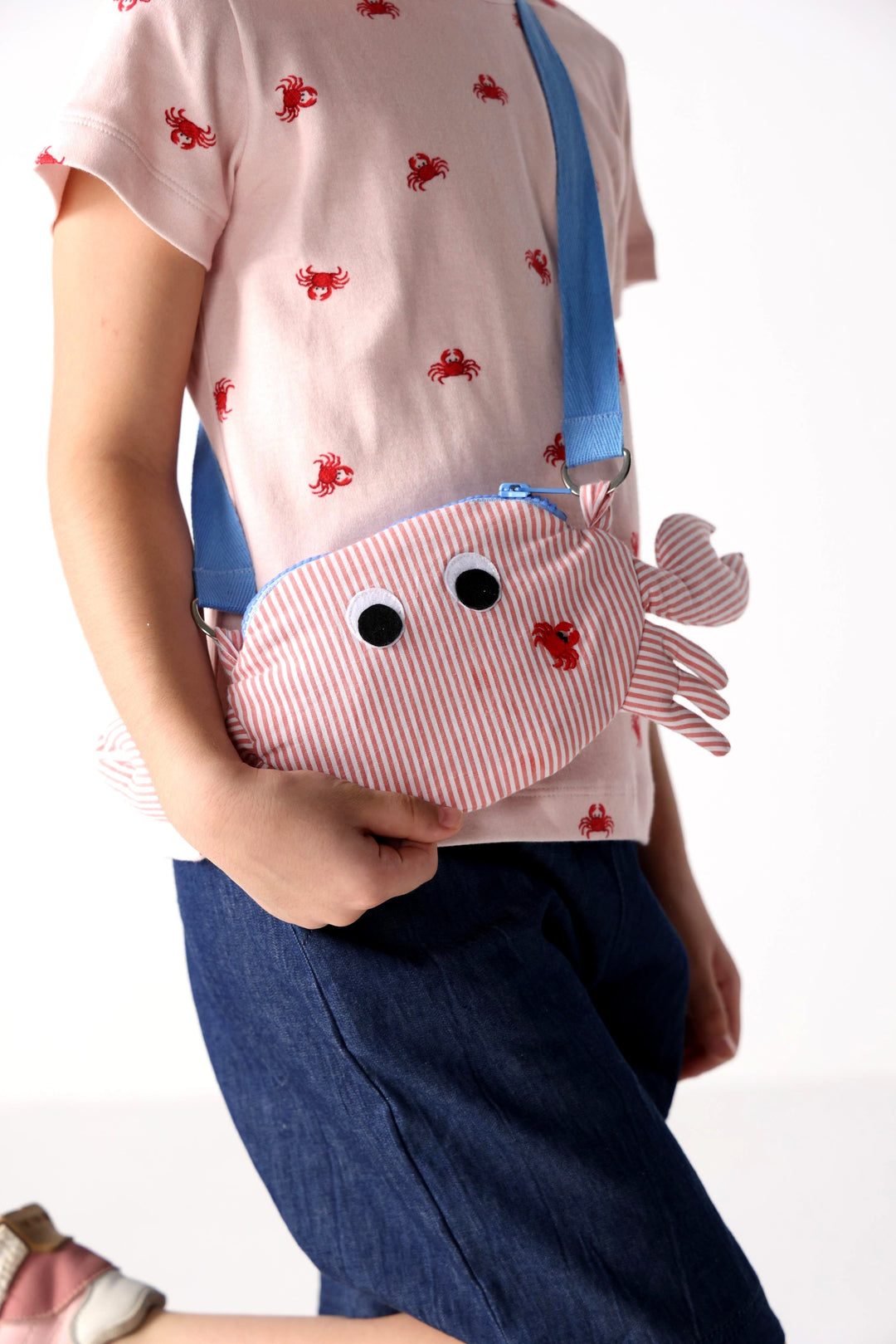 Crab Sling Bag on model