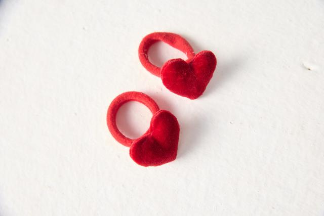 Velvet Heart Scrunchy