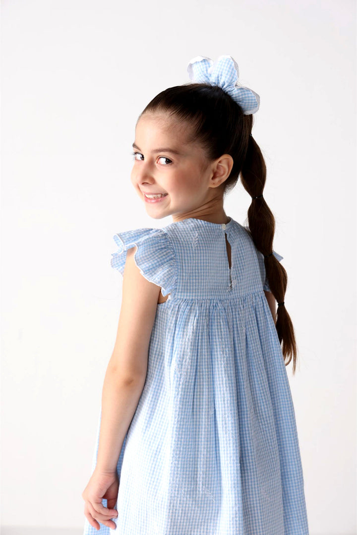 Flower Scrunchy gingham