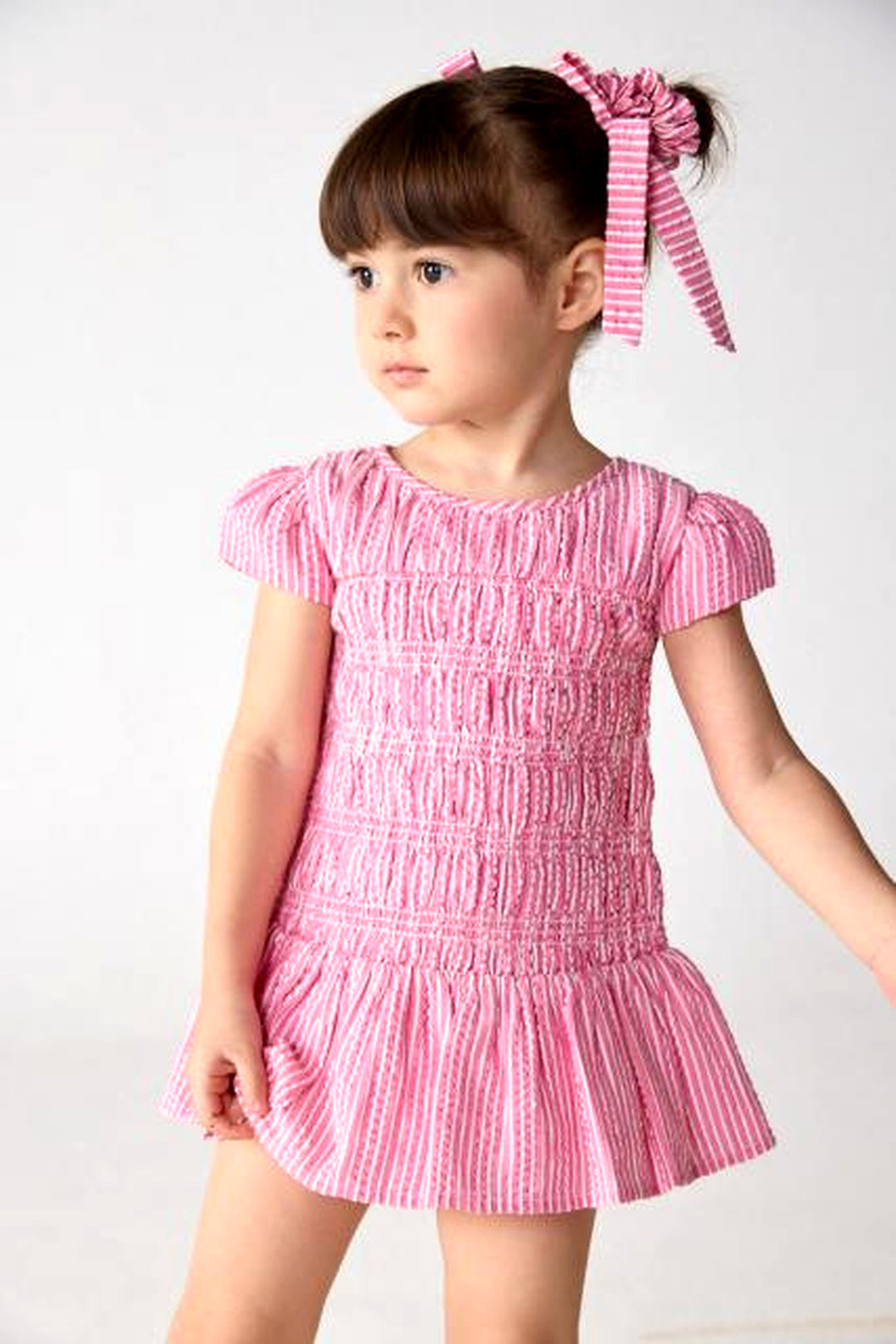 Pink Bow Scrunchy