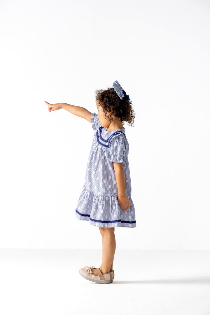 Scrunchy striped polka dot alt