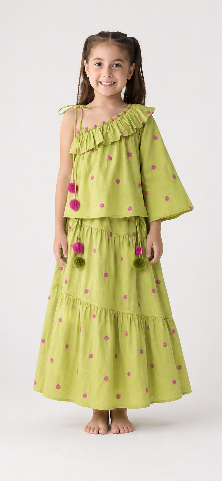 Pixie Pom Pom Skirt Set