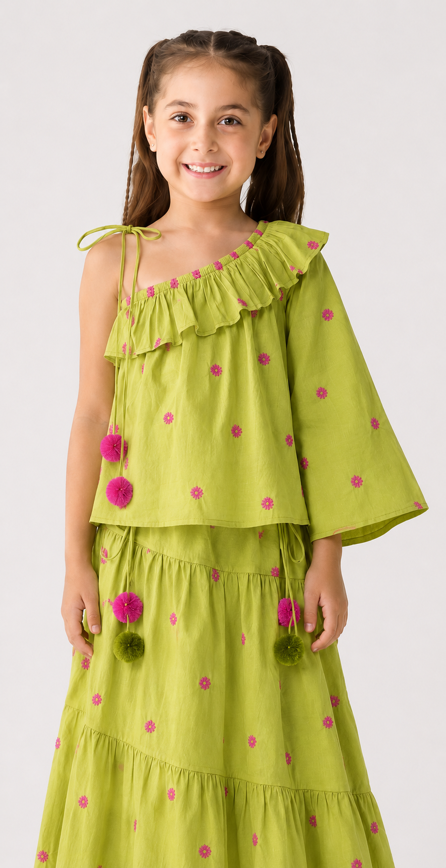 Pixie Pom Pom Skirt Set