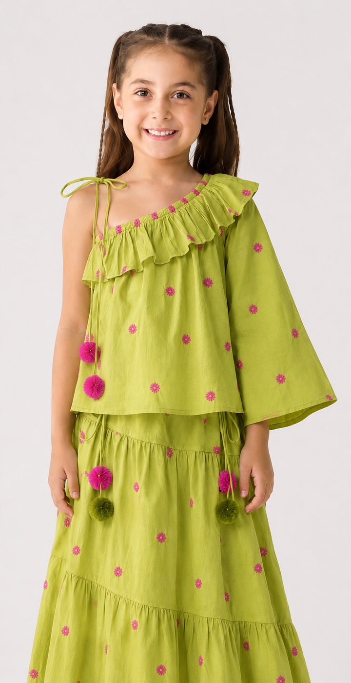 Pixie Pom Pom Skirt Set
