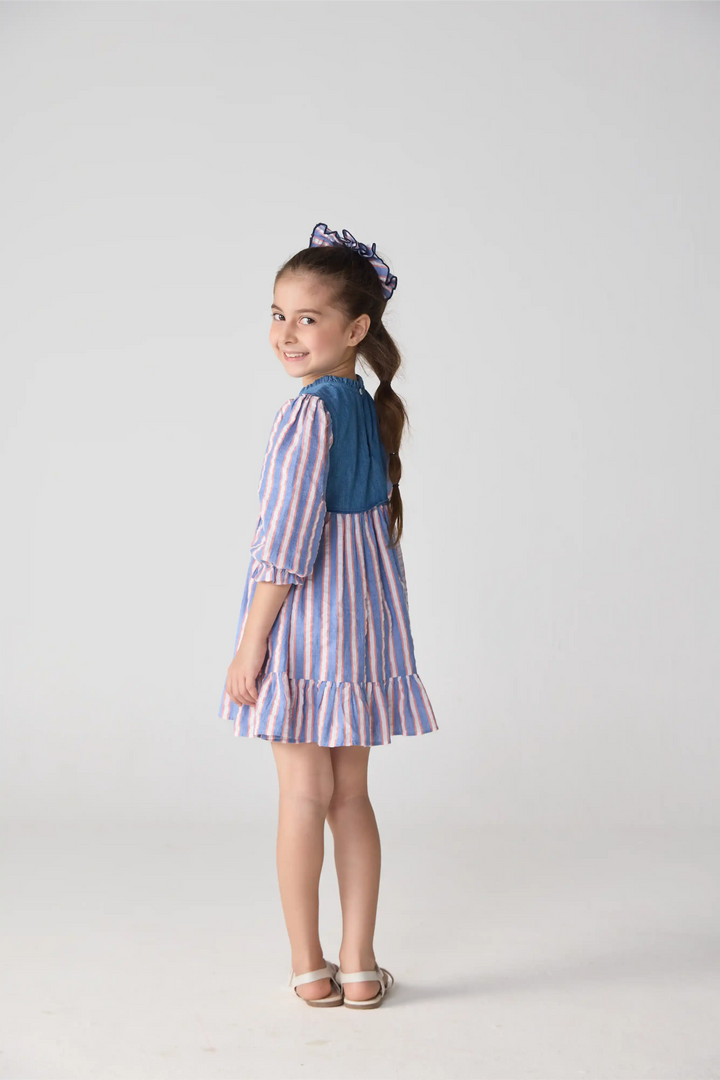 Rosebud Stripe Dress