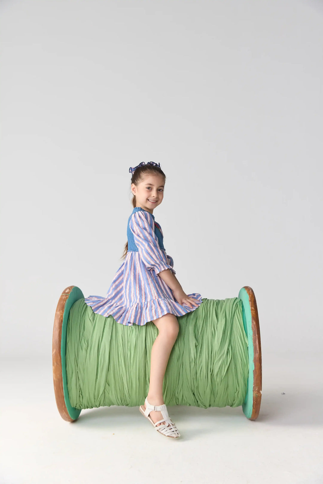 Rosebud Stripe Dress
