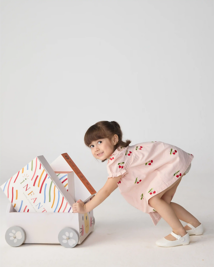Cherry Dots Blush Pink Dress