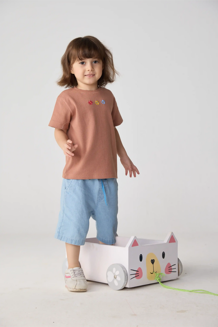Tiny Bloom Tee &amp;  Wildflower Tee set of 2