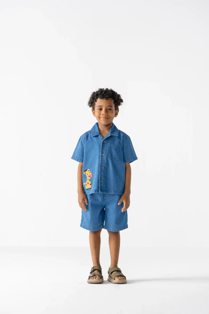 Mr Giraffe Denim Co-Ord Set
