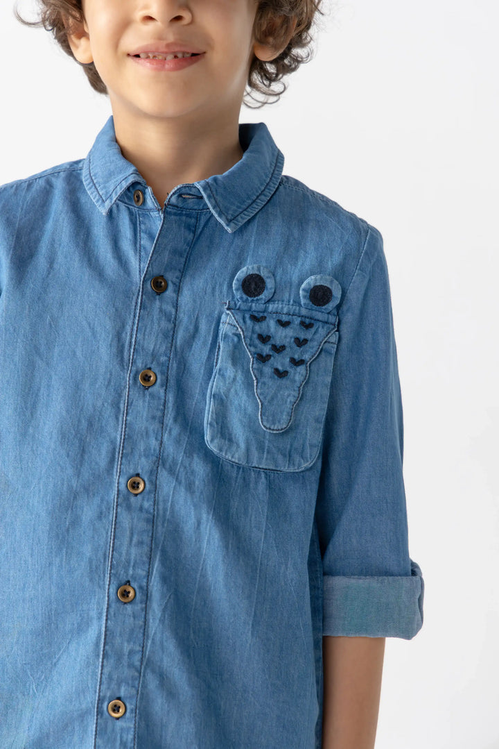 Croc Peek Denim Shirt