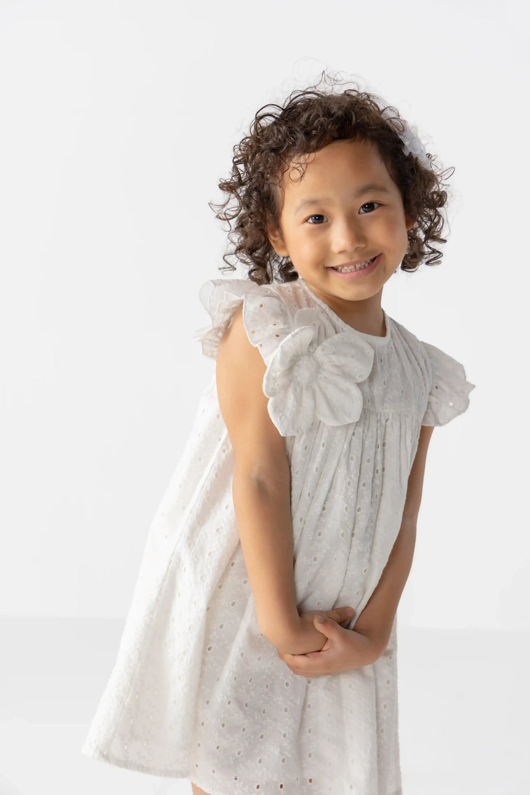 Schiffli Bloom Dress