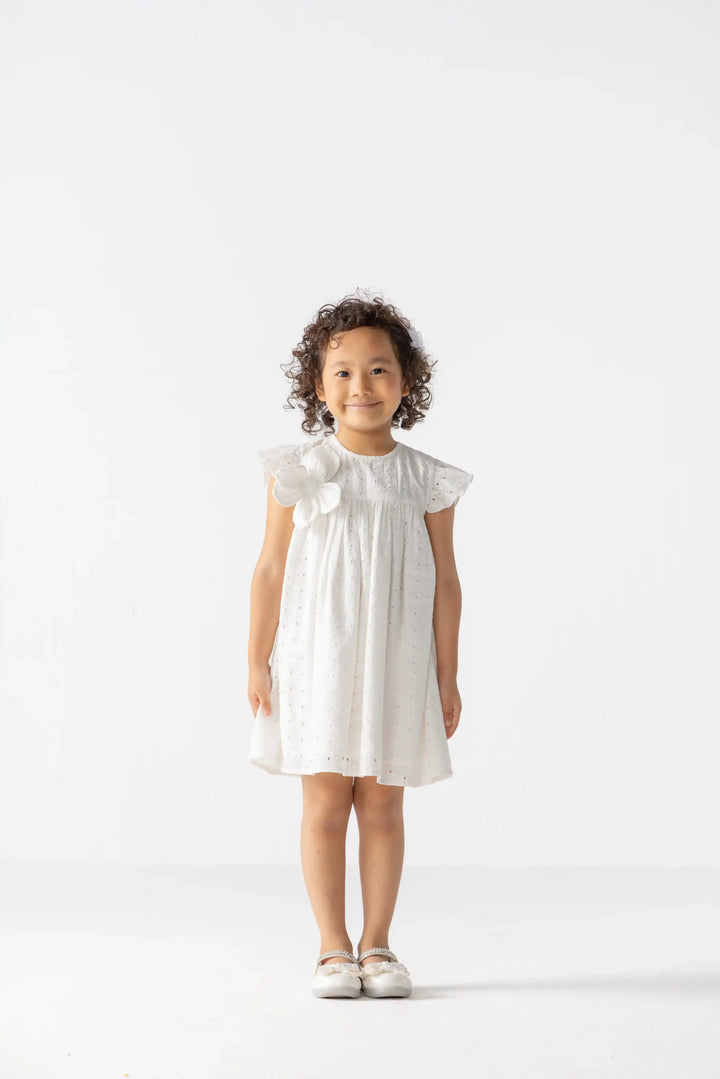 Schiffli Bloom Dress