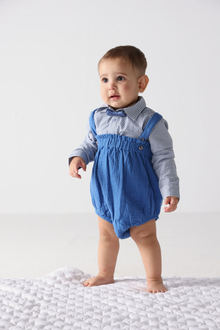 Bow &amp; Beyond Navy Blue Bloomer Set