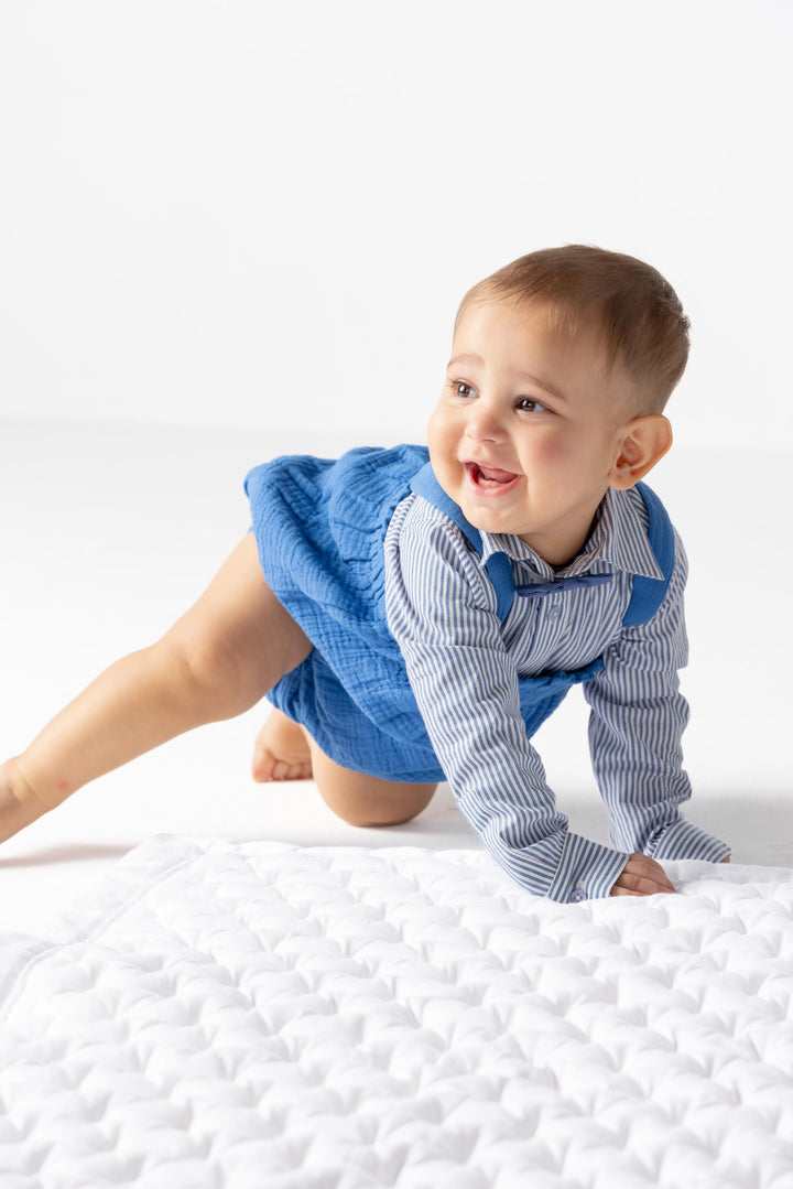 Bow &amp; Beyond Navy Blue Bloomer Set