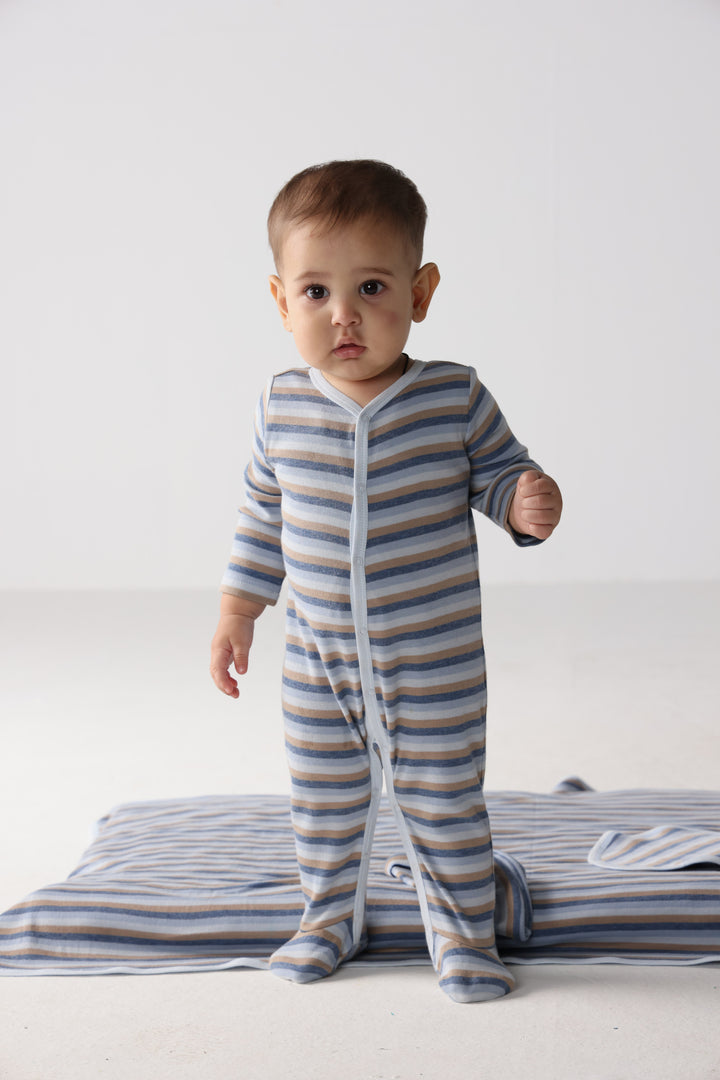 Footed Onesie Set (Boys)