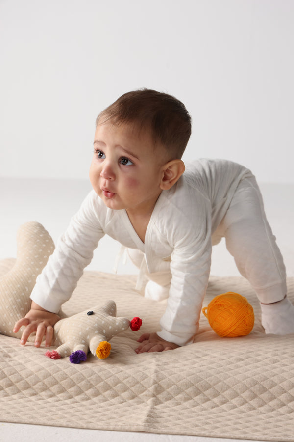 Snowy teddy onesie