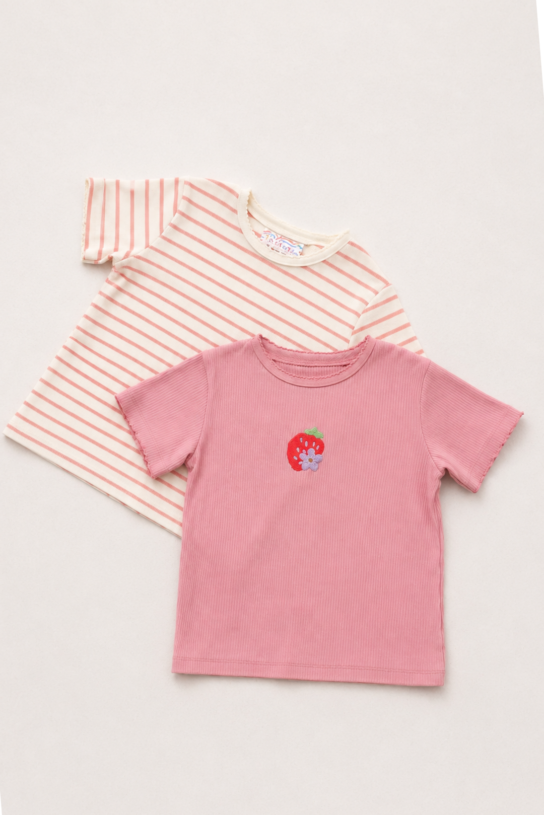 Little Friend Tee &amp; Candy Stripe Tee set of 2